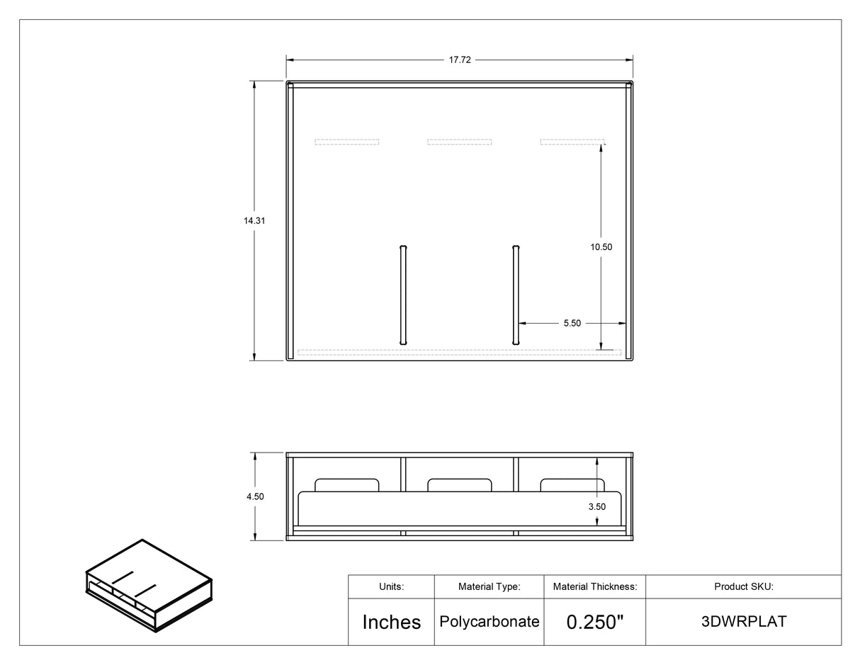 Hideaway Glove Drawer Platform-3 Box