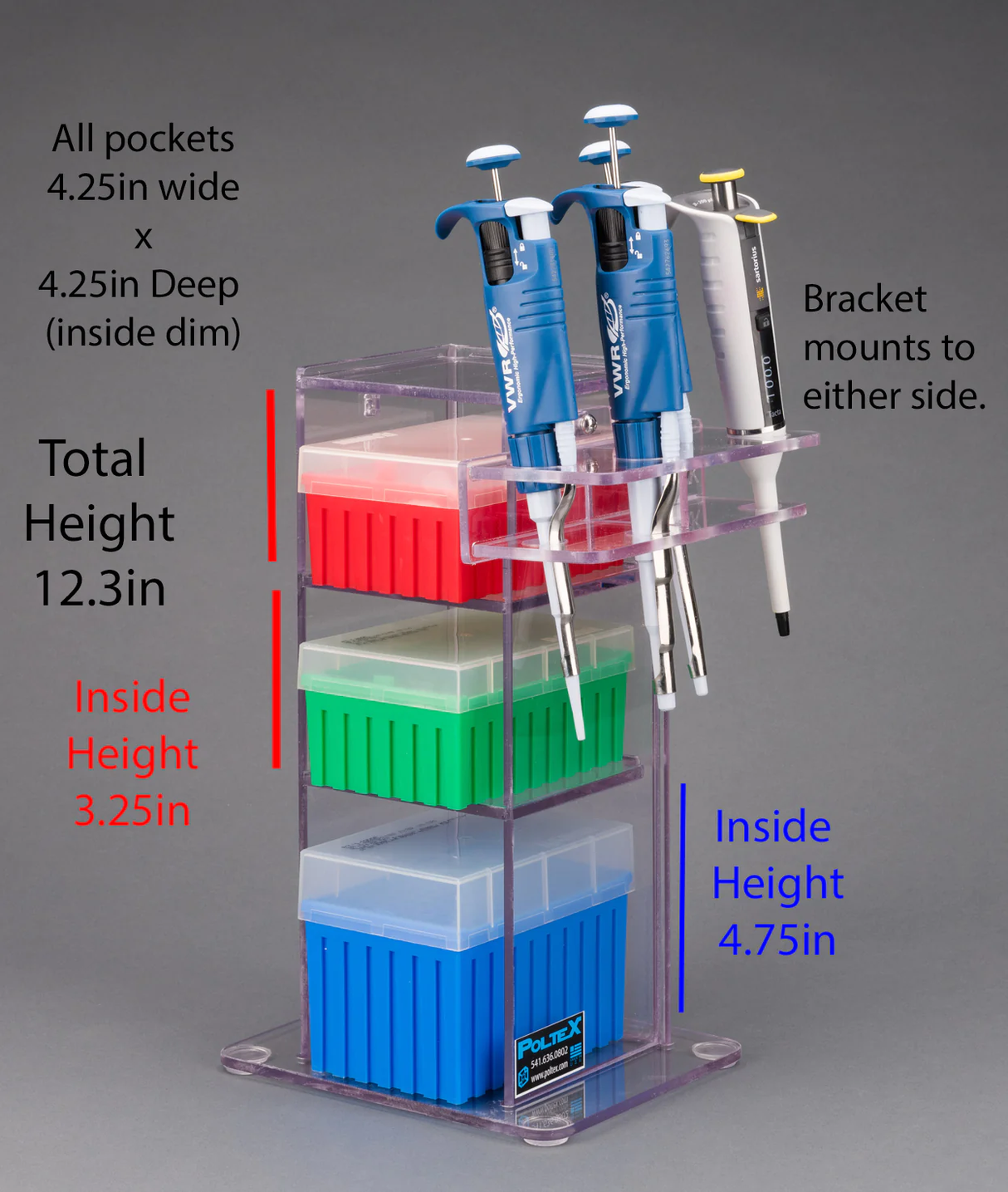 Lab Bench Vertical Organizer (PETG)