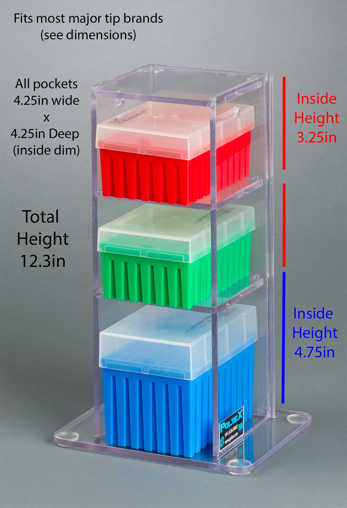 Lab Bench Vertical Organizer (PETG)