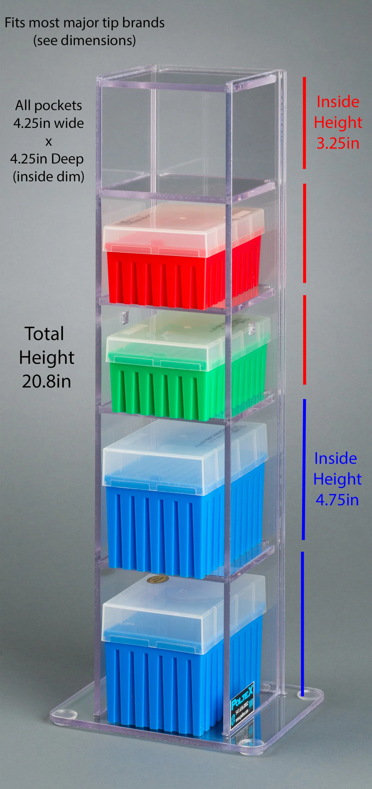 Lab Bench Vertical Organizer (PETG)