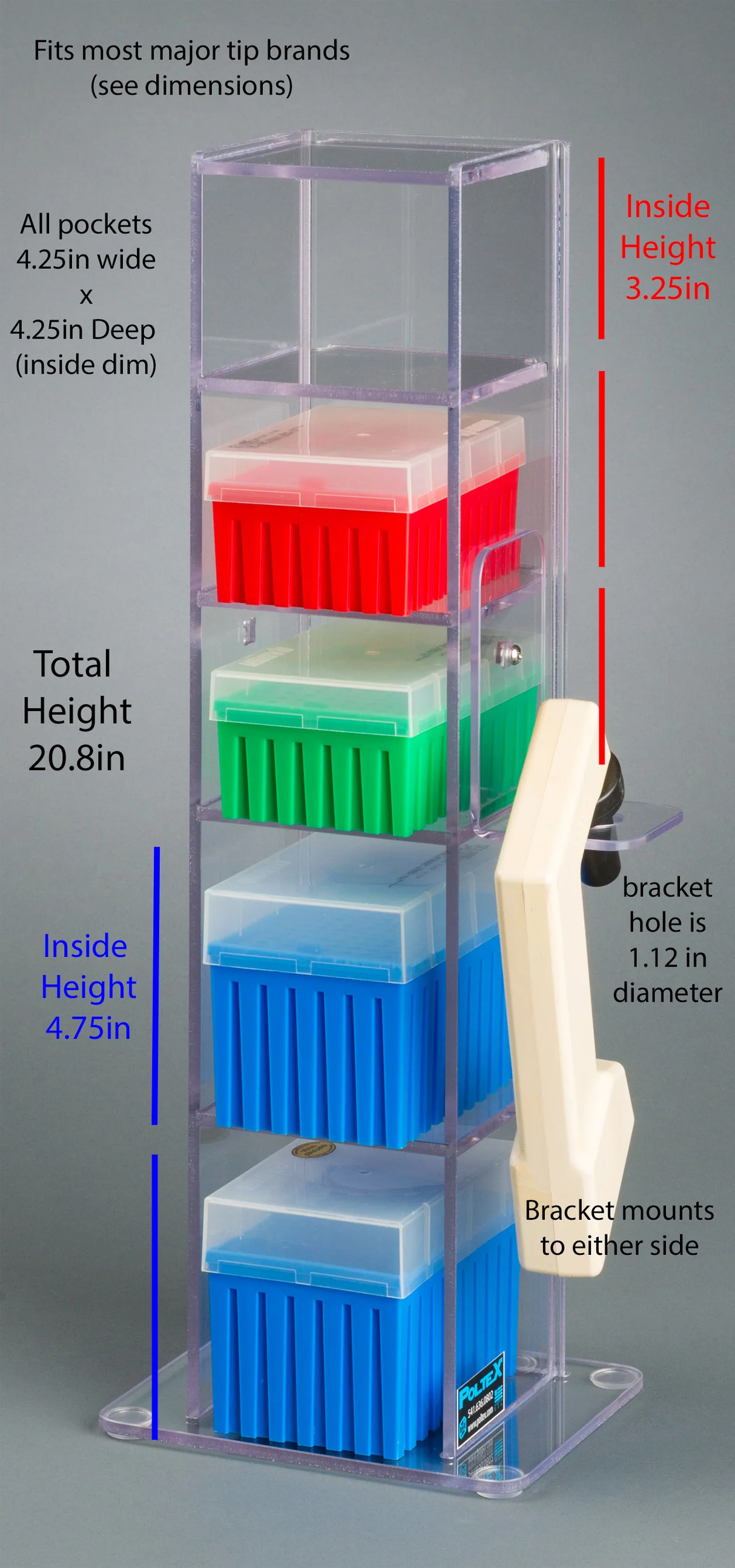 Lab Bench Vertical Organizer (PETG)