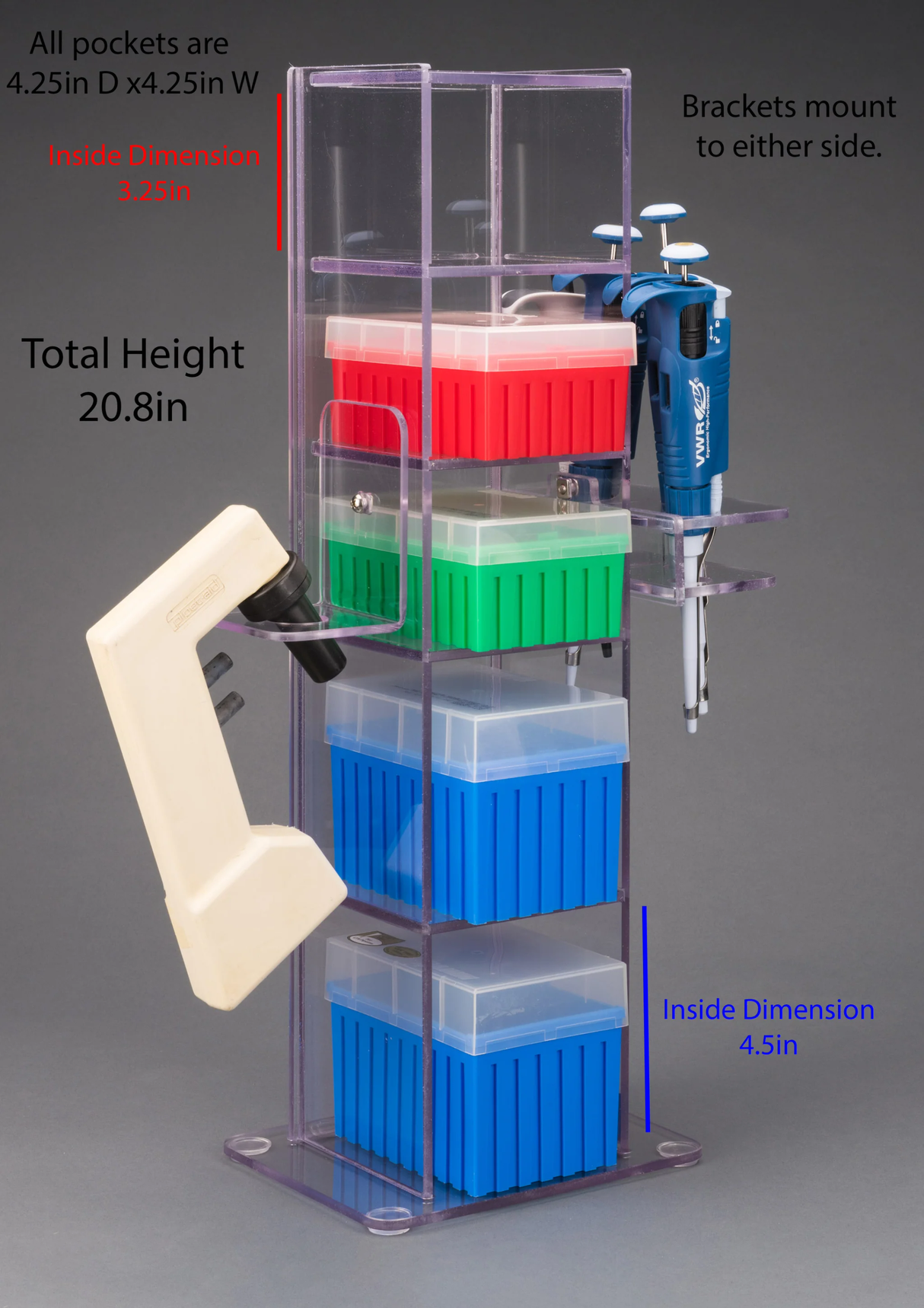Lab Bench Vertical Organizer (PETG)