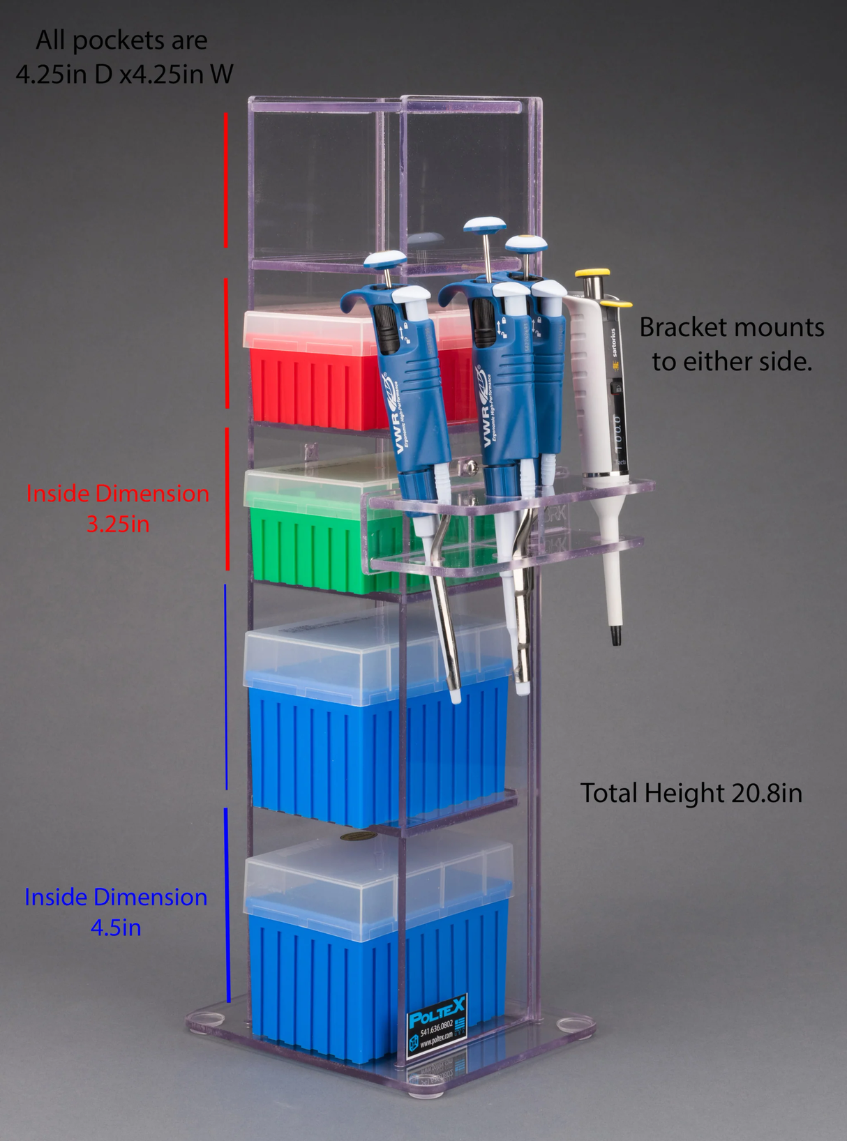 Lab Bench Vertical Organizer (PETG)