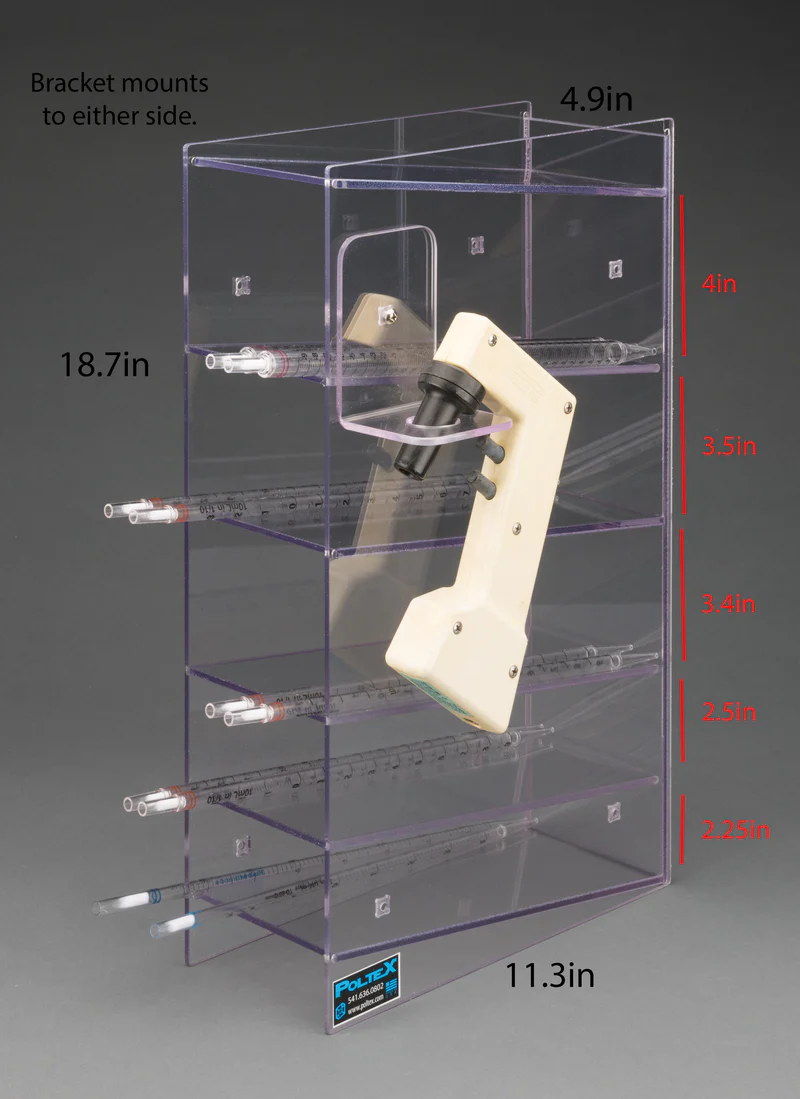 5 Pocket Serological Pipette Holder (PETG)