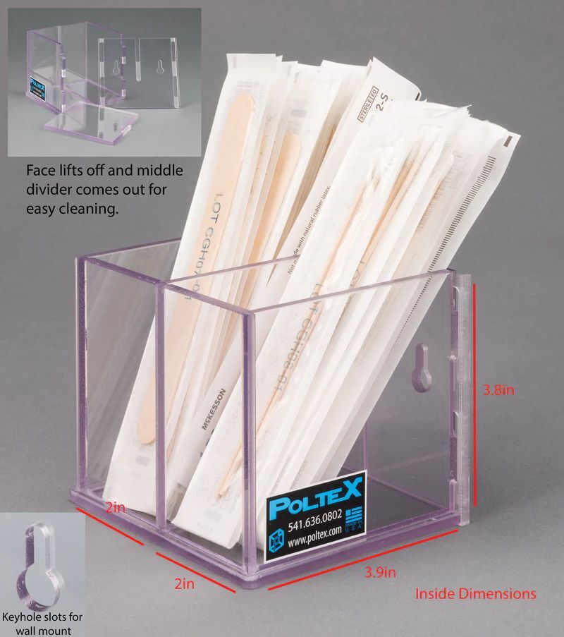 Swab/Tongue Depressor Holder, XL Divided