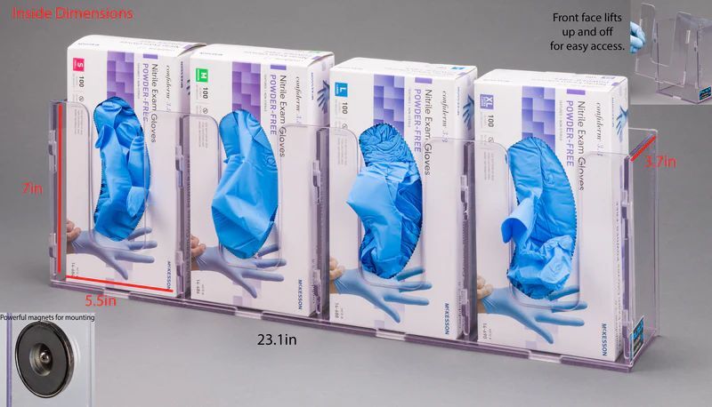 Short Glove Box Holder (Magnet Mount)