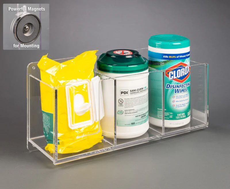 Triple Wipe Holder-2 Tub, Packet