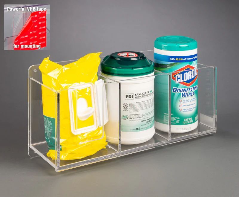 Triple Wipe Holder-2 Tub, Packet