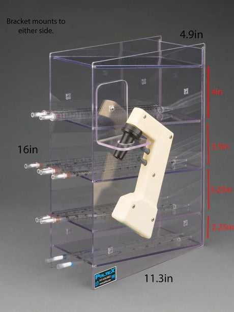 4 Pocket Serological Pipette Holder (PETG)