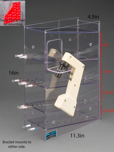 4 Pocket Serological Pipette Holder (PETG)