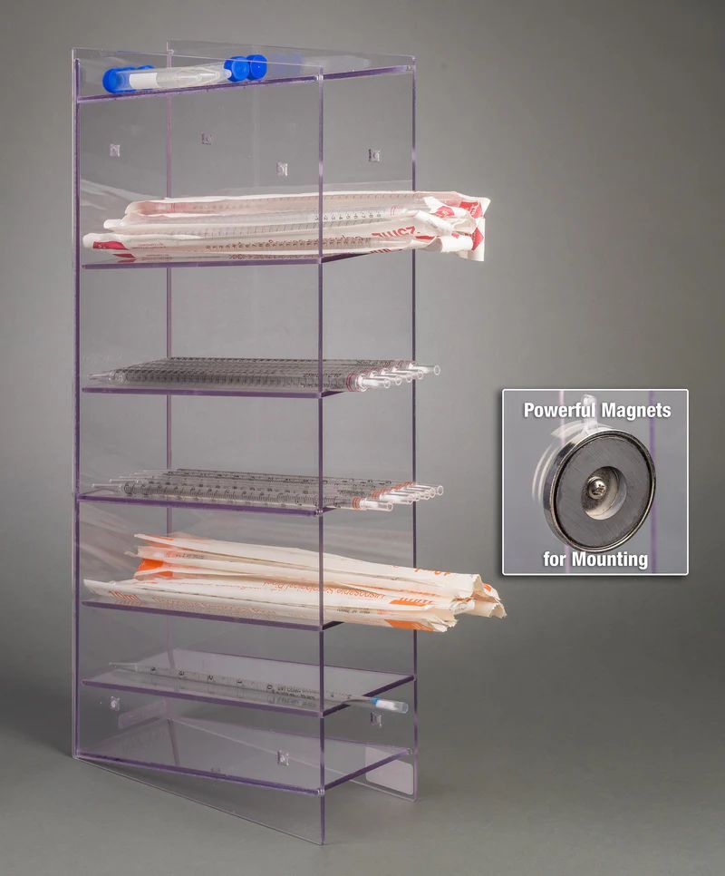 6 Pocket Serological Pipette Holder (PETG)