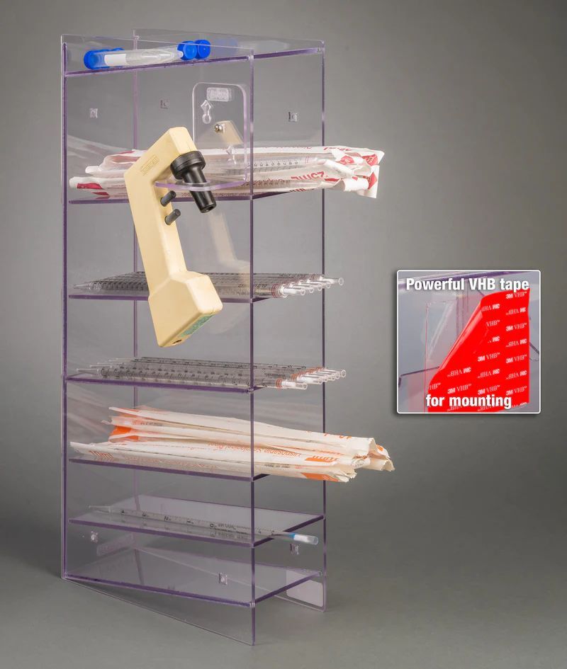 6 Pocket Serological Pipette Holder (PETG)