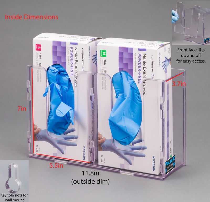 Short Glove Box Holder (Wall Mount)