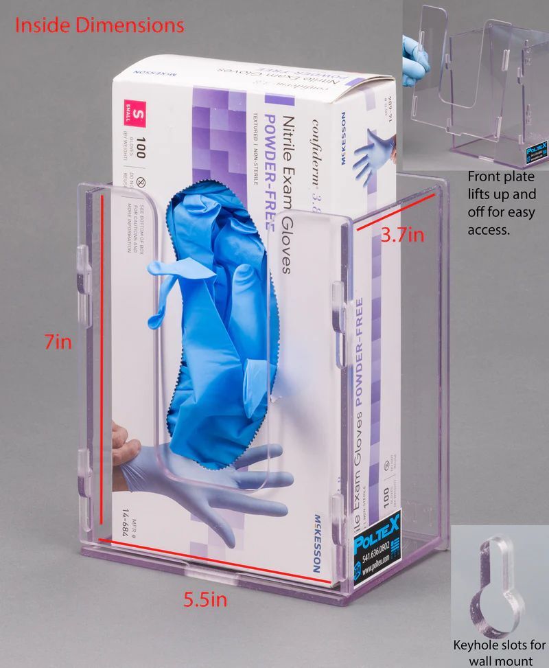 Short Glove Box Holder (Wall Mount)