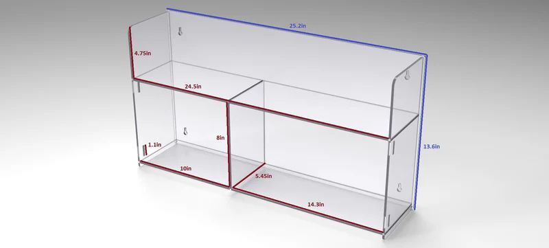 Suture Storage Rack (Low Profile, two tier)