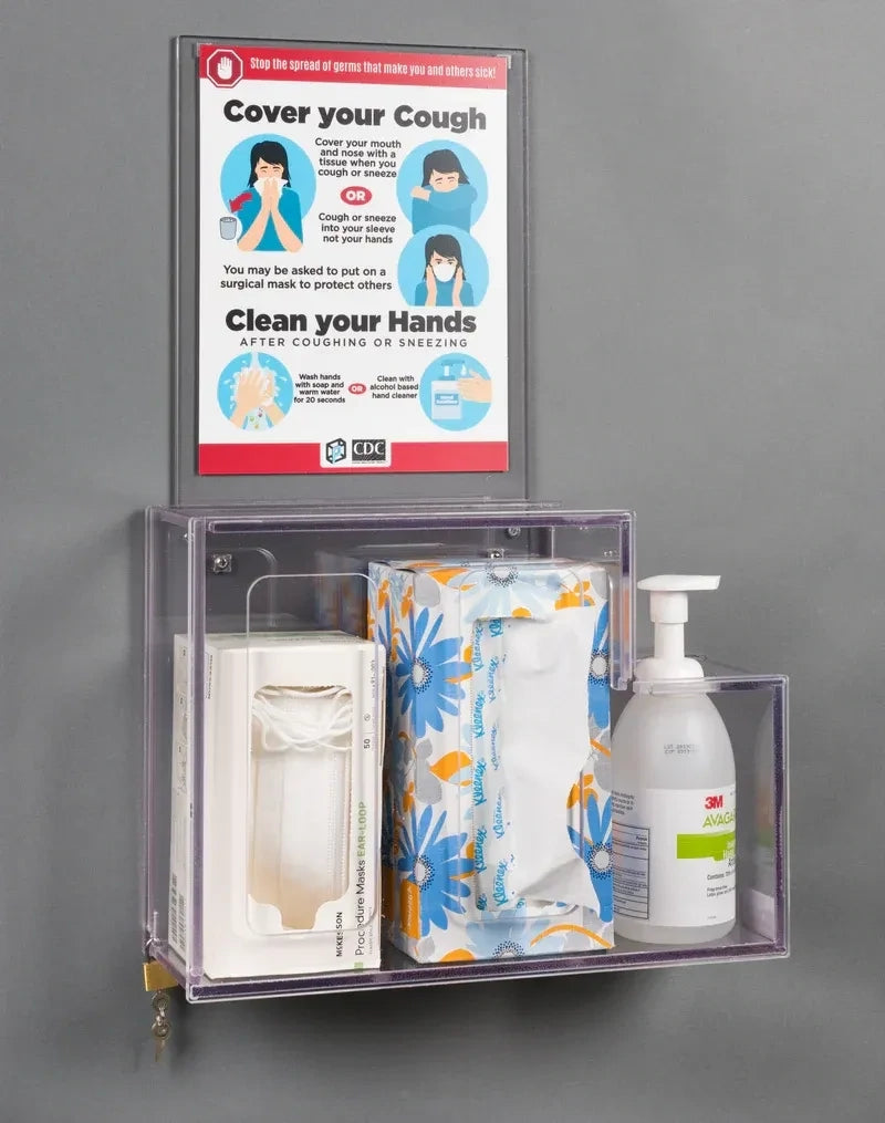 Theft Deterrent/Locking Respiratory Hygiene Station G