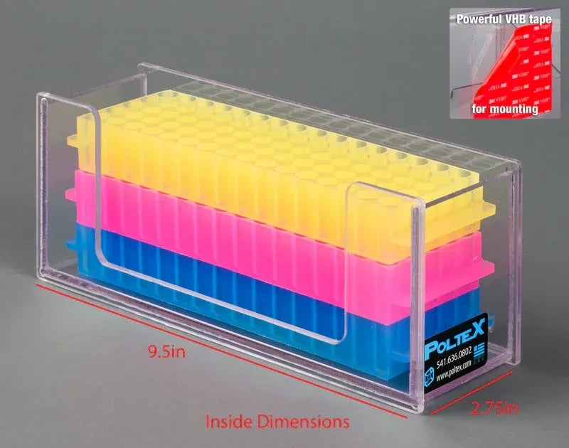 Hood Mount Tube/Vial Rack Holder-9.5W