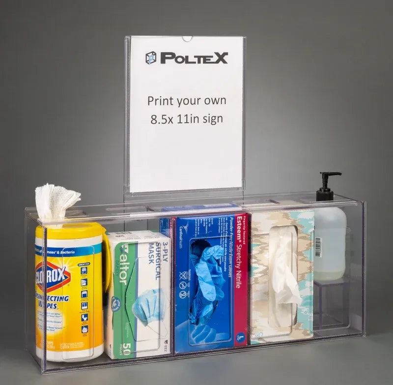 Sanitizing Station with Sign Sleeve