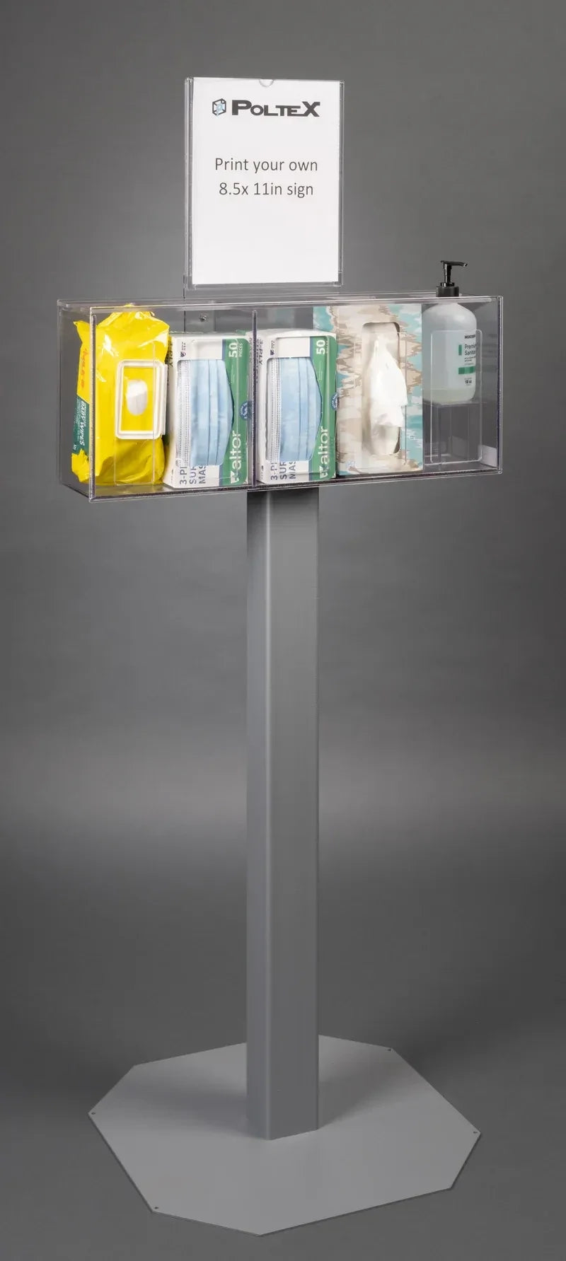 Sanitizing Station with Sign Sleeve