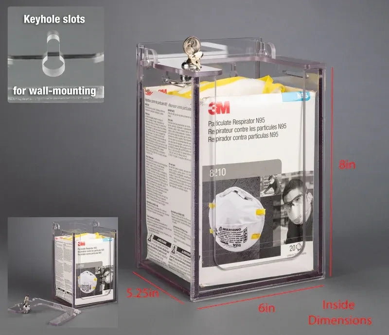 Locking N95 Mask Dispenser