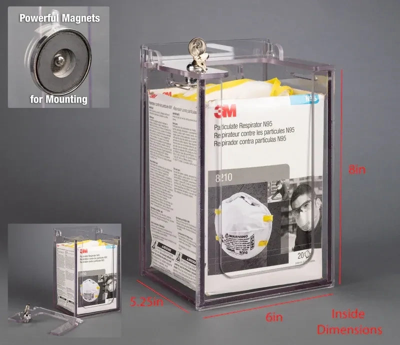 Locking N95 Mask Dispenser