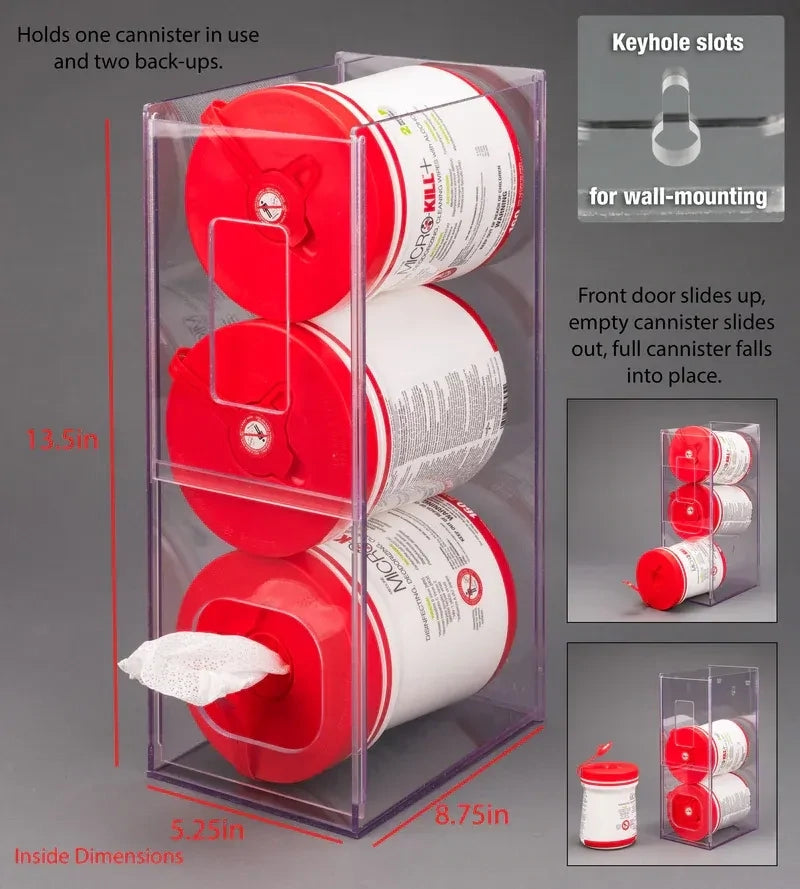 Visual Management Wipe Tub Dispenser (WIPES NOT INCLUDED)