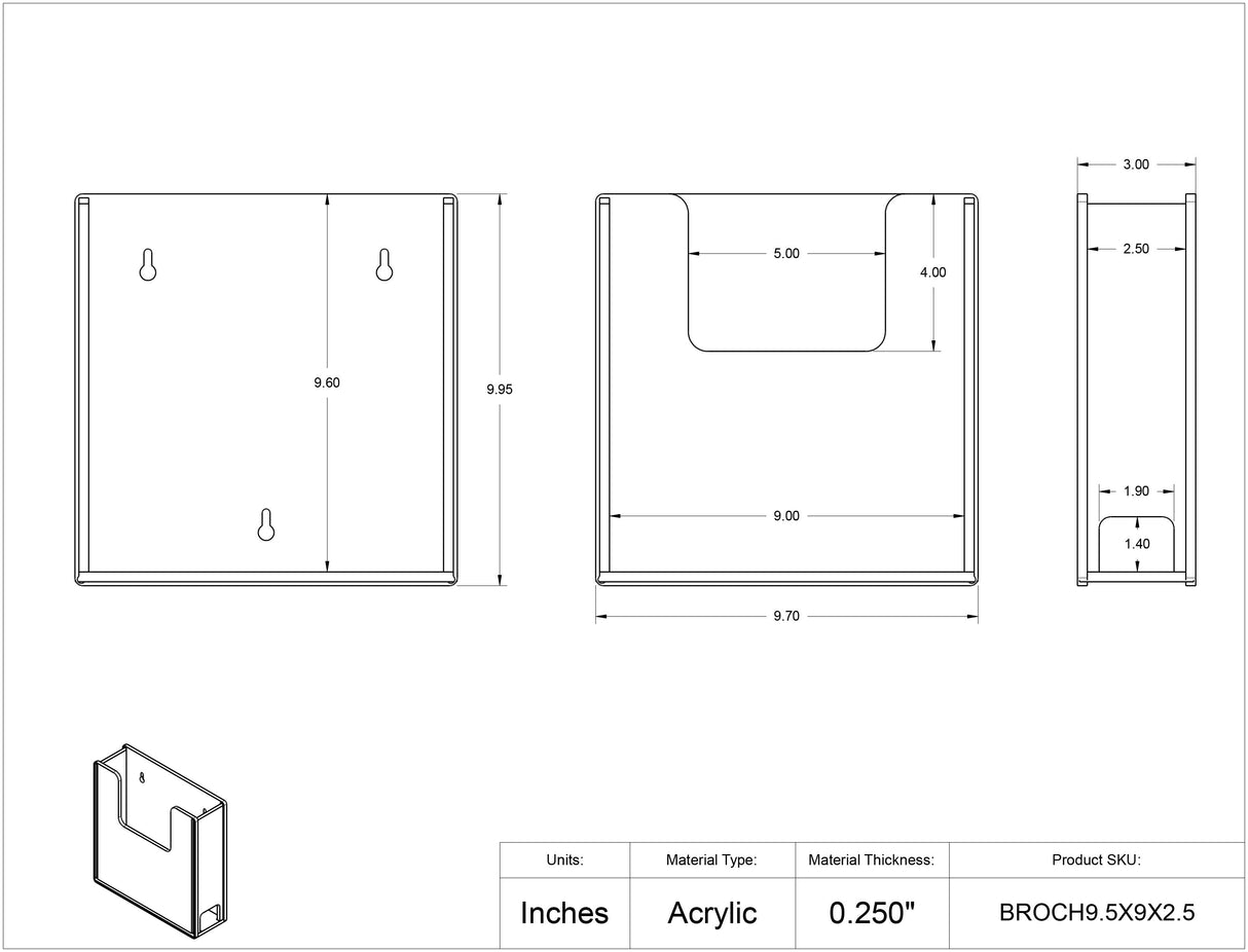 BROCH9.5X9X2.5-T, BROCH9.5X9X2.5-W