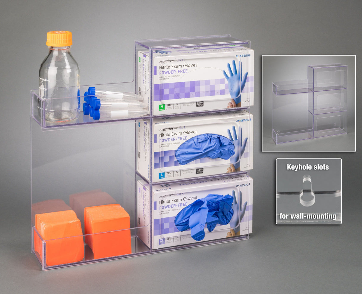 Glove Box Holder w/Shelf-3 box