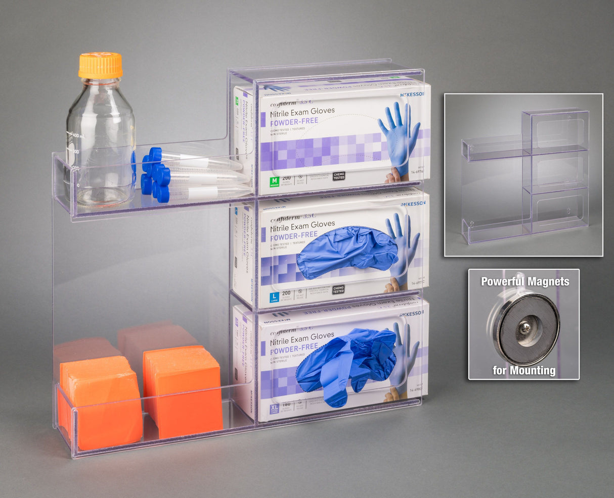 Glove Box Holder w/Shelf-3 box