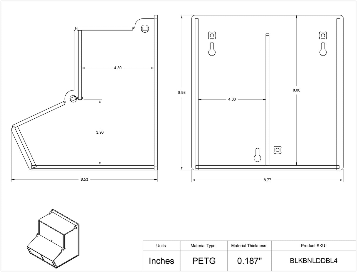 BLKBNLDDBL4-W, BLKBNLDDBL4-M, BLKBNLDDBL4-T