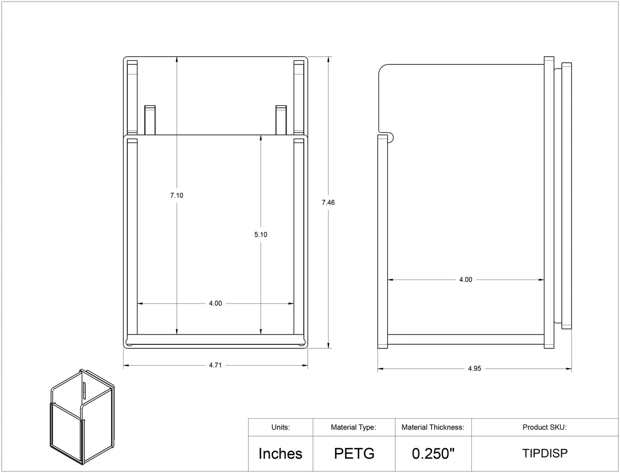 TIPDISP-M, TIPDISP-T, TIPDISP-W