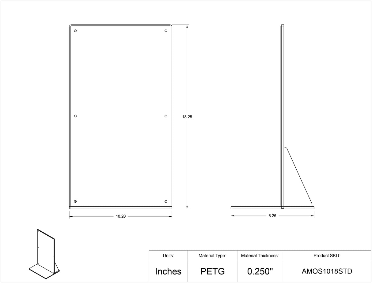 AMOS Benchtop Stand-10x18