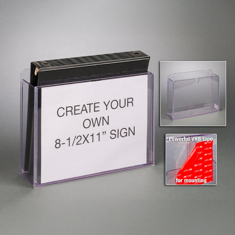 3 Ring Binder Holder with Sign