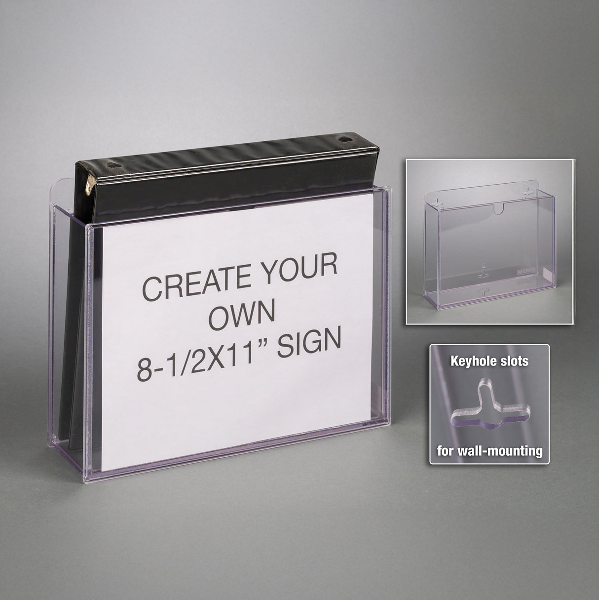 3 Ring Binder Holder with Sign