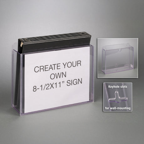 3 Ring Binder Holder with Sign