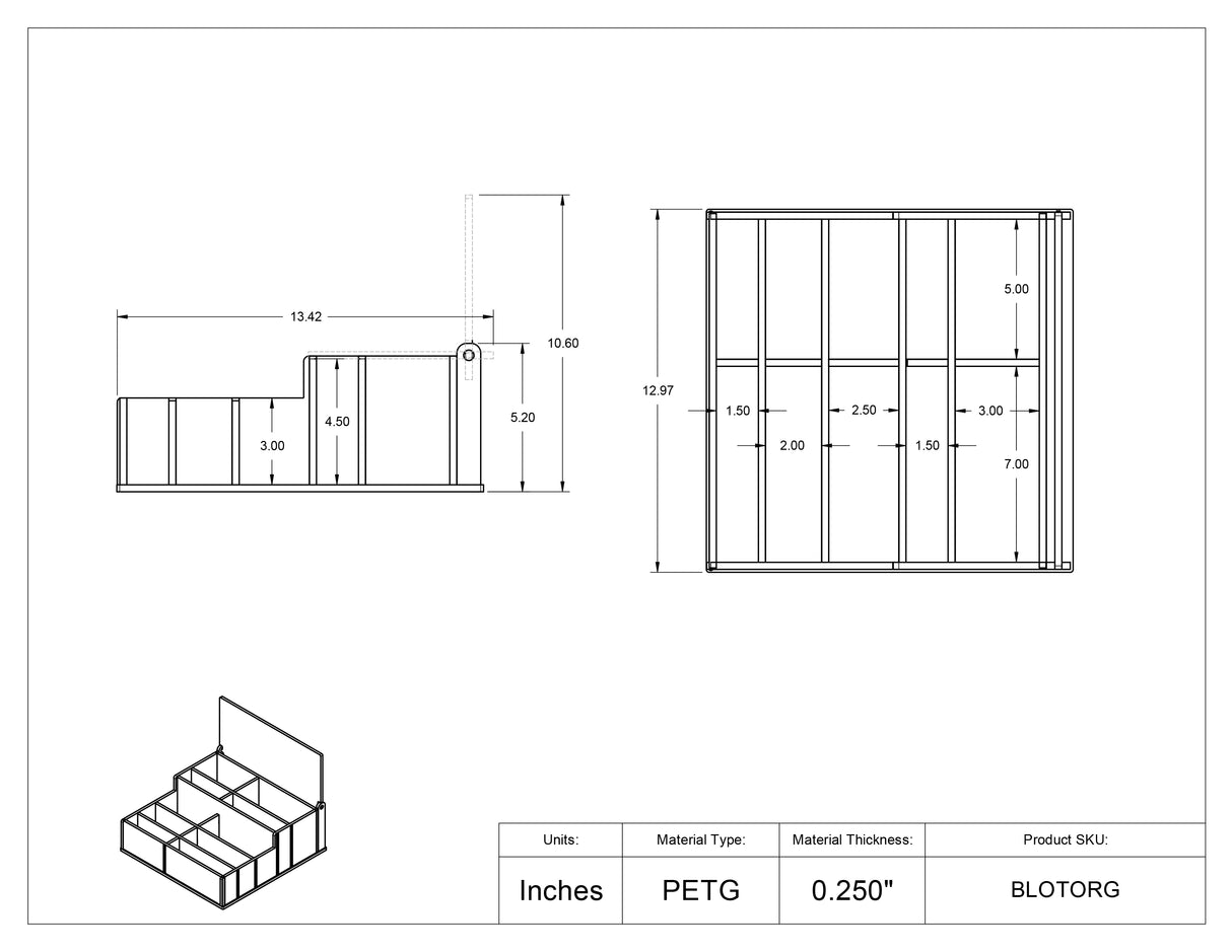 Blotter Supply Organizer