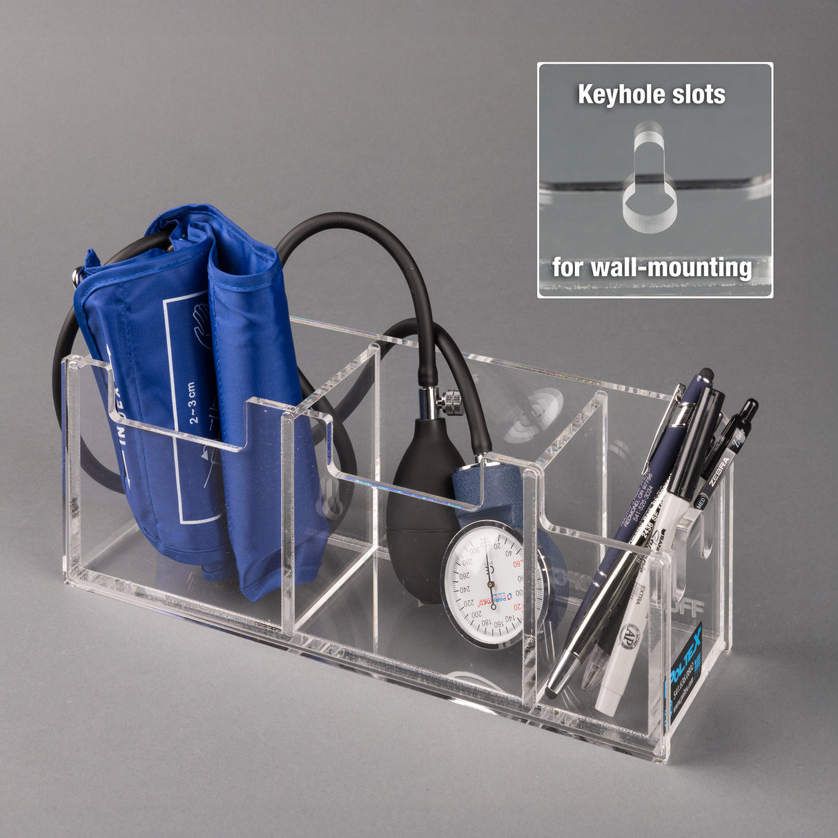 BP Cuff/Pen Organizer (Wall Mount)