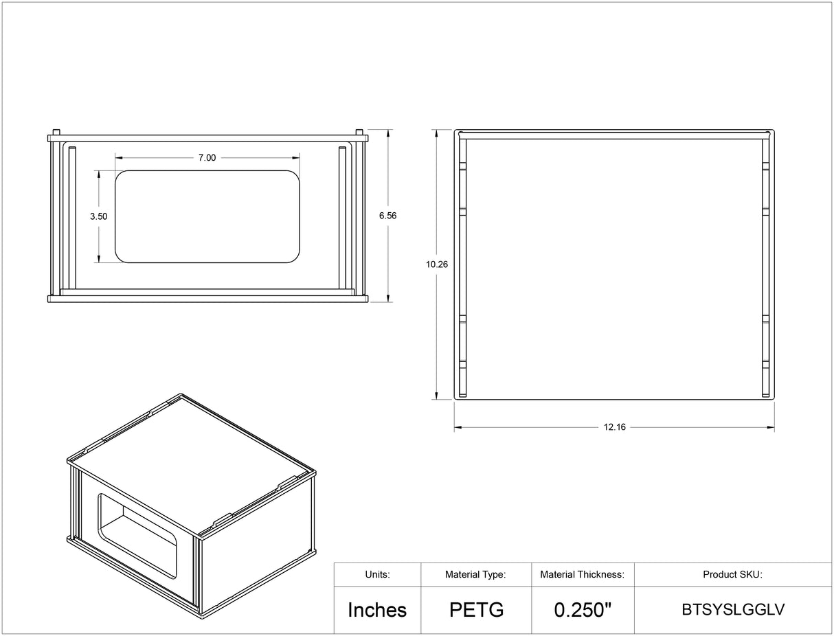 Benchtop System LG - Glove Box Holder