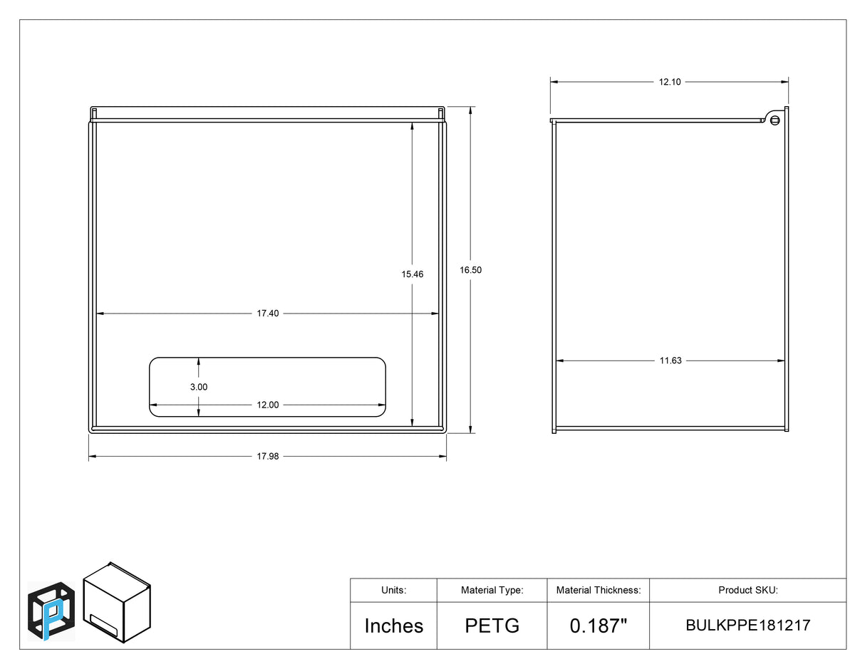 Bulk PPE Dispenser - 18 in. x 12 in. x 17 in.