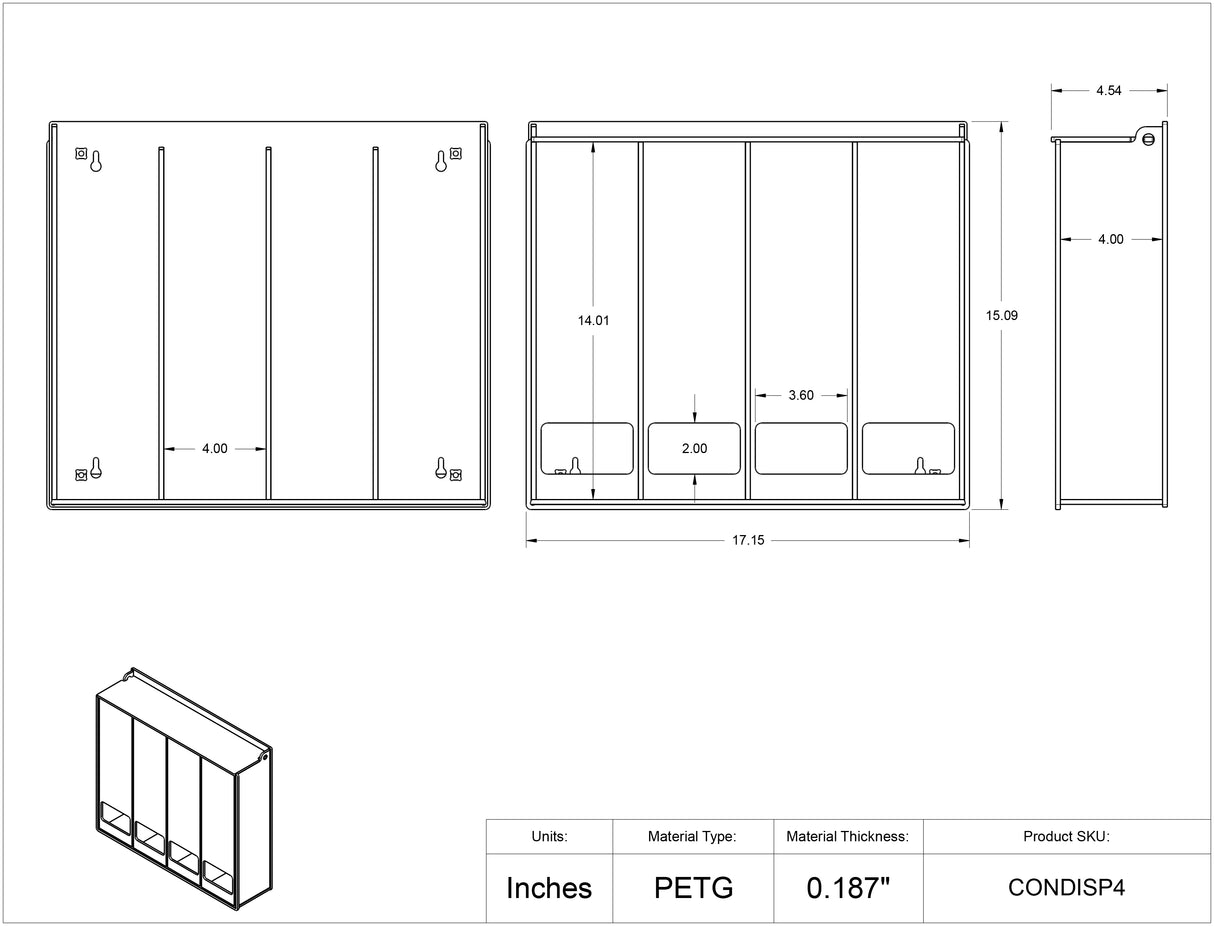 Bulk Dispenser- 4 Slot