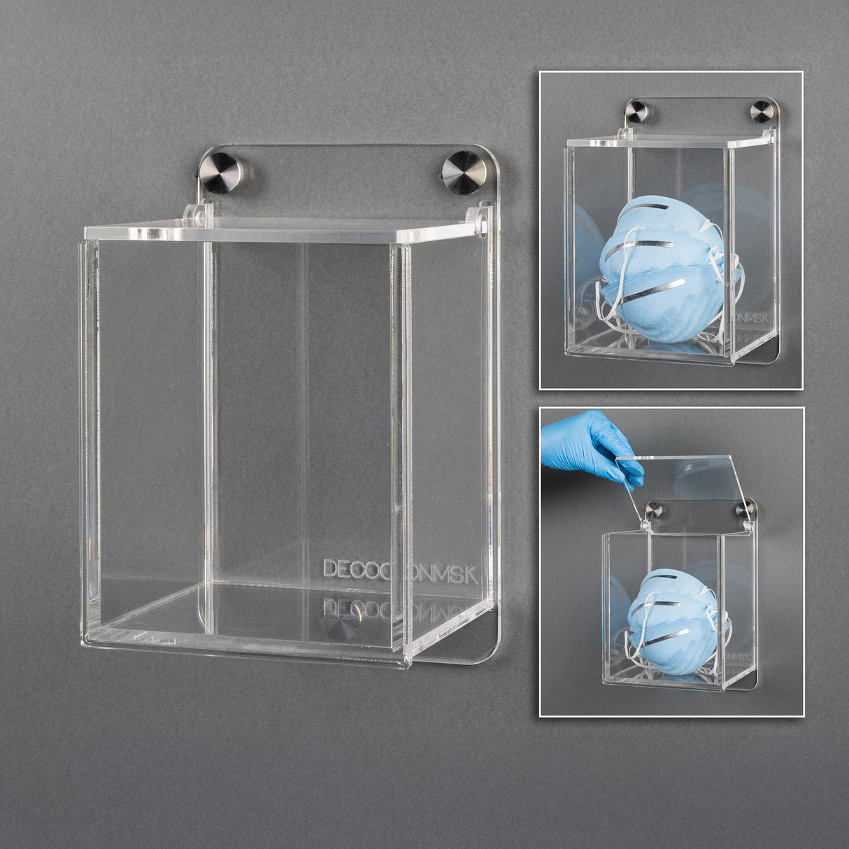 Deco Cone Mask Holder with Lid