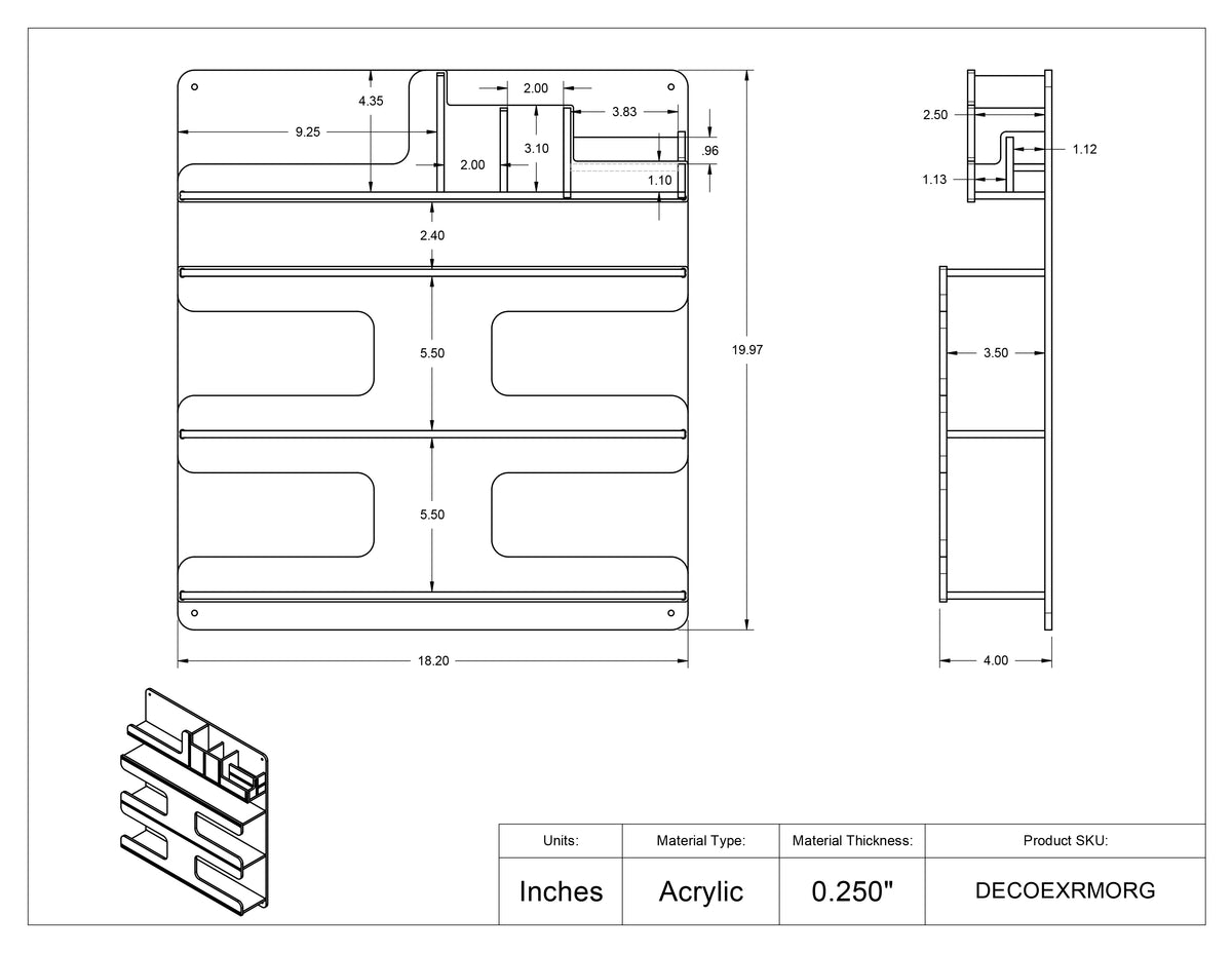 Deco Exam Room Organizer