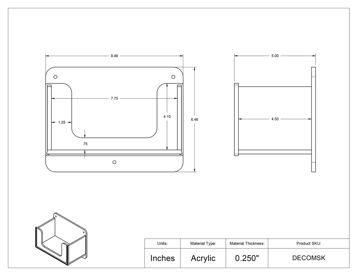 Deco Mask Box Holder
