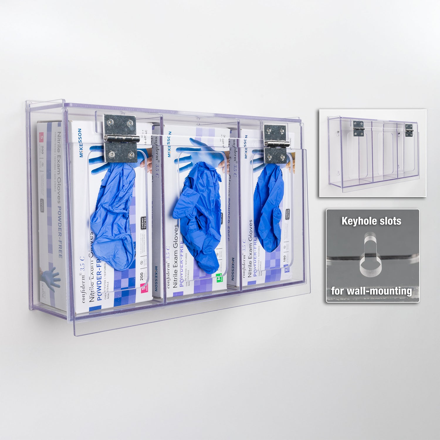 Dust Resistant Glove Box Holder - 3 Position
