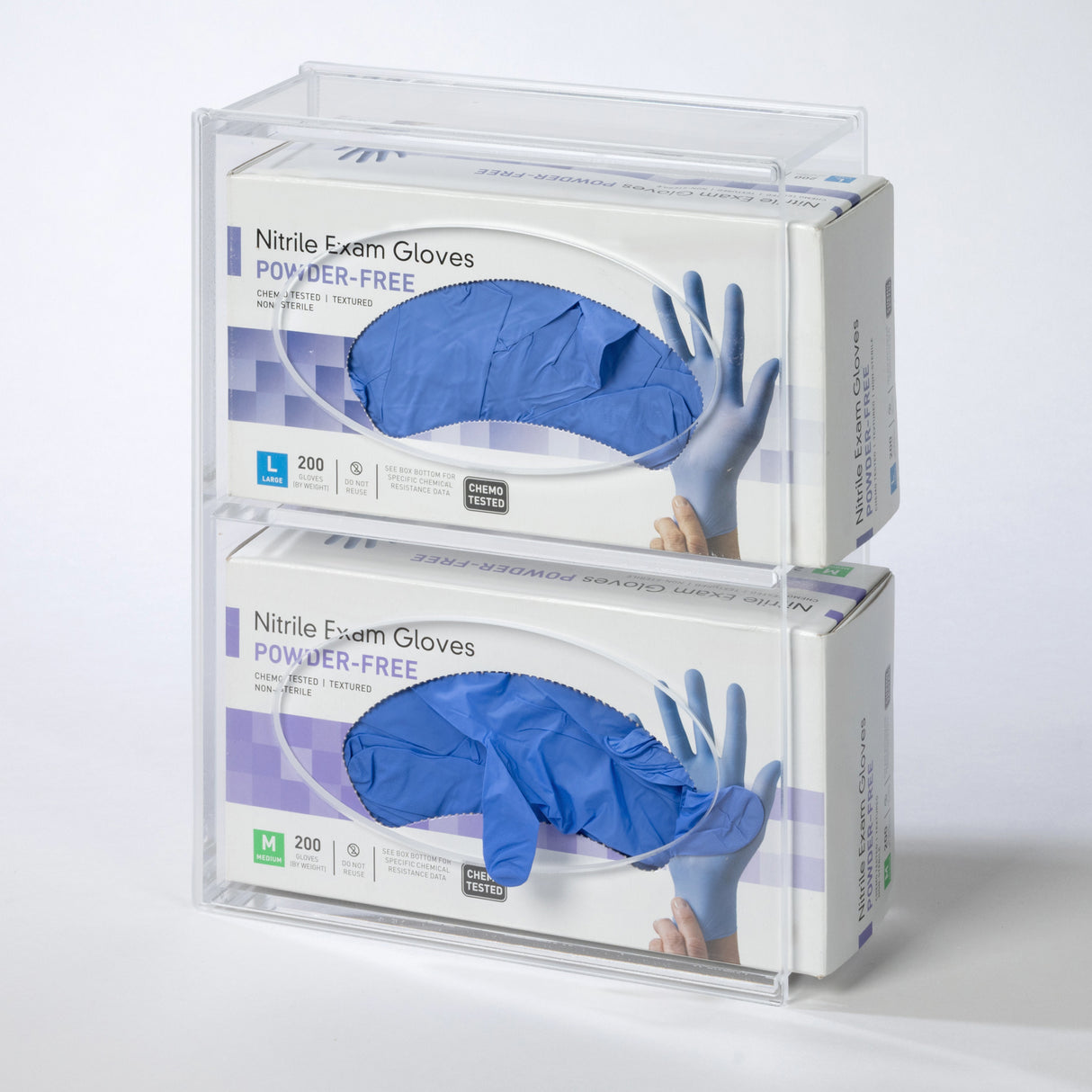 Acrylic Glove Box Holder Wall Mount