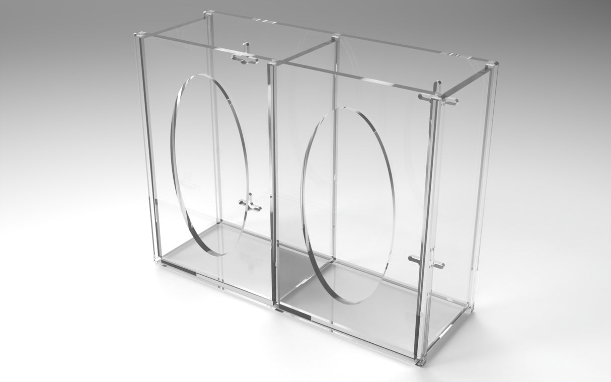 Acrylic Glove Box Holder Wall Mount