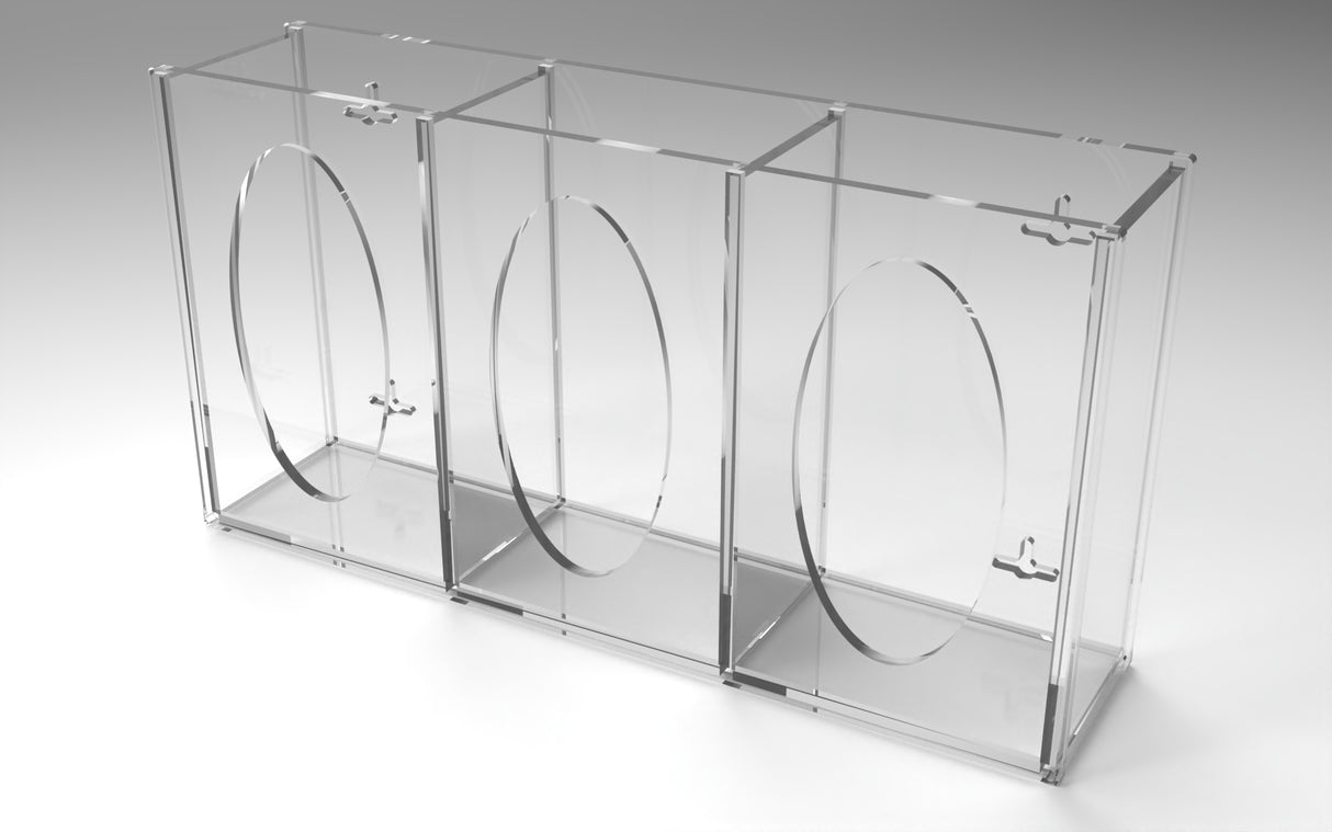 Acrylic Glove Box Holder Wall Mount