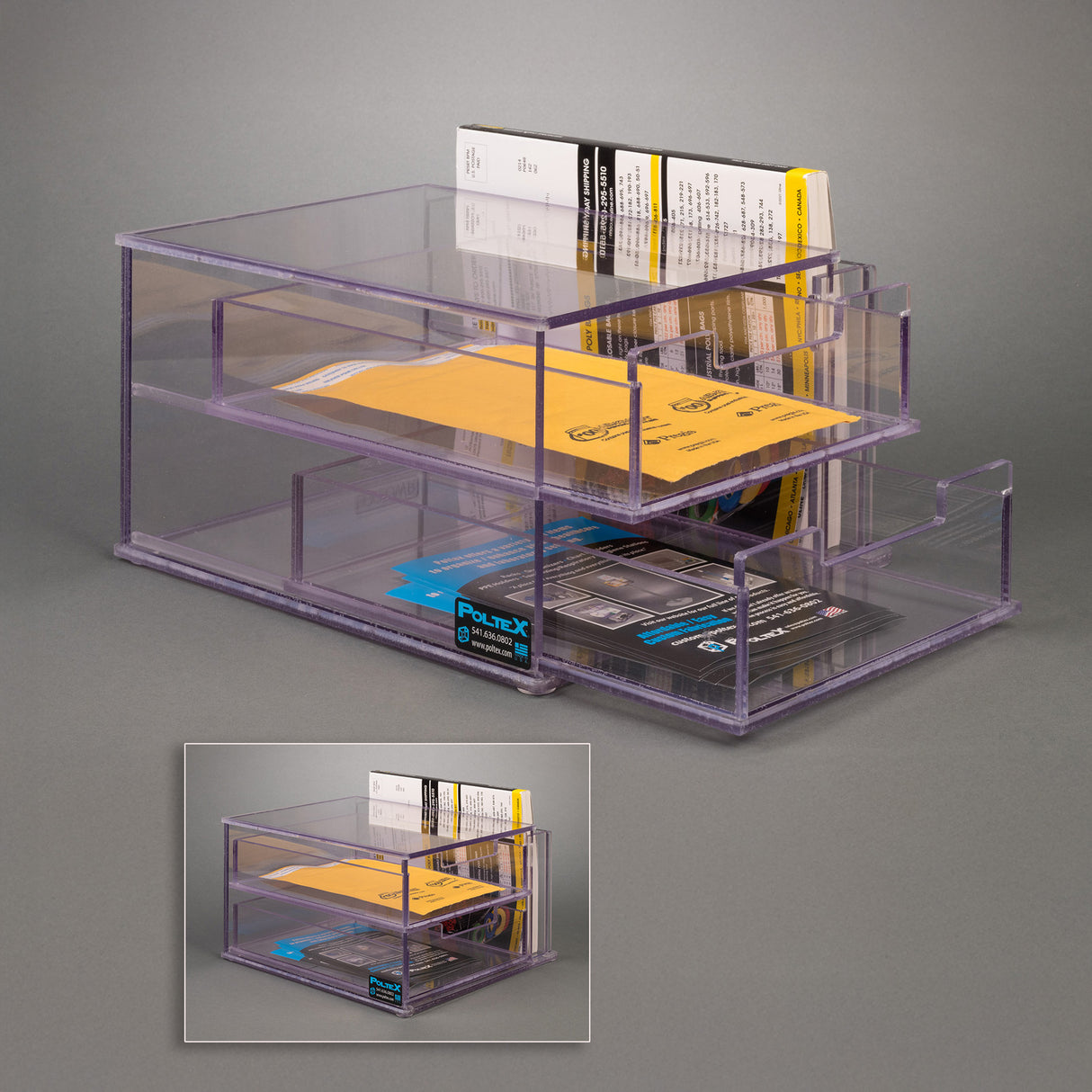 Two Drawer/Logbook Holder Unit