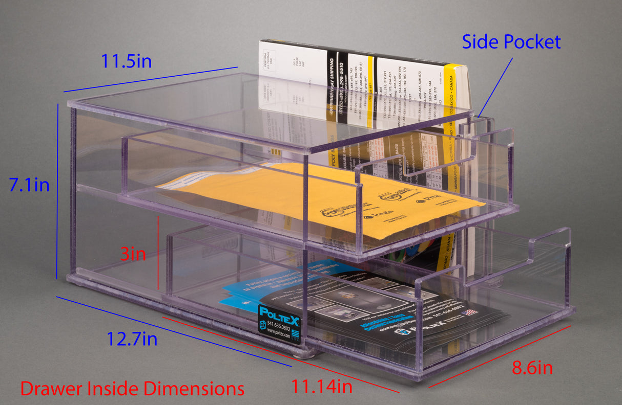 Two Drawer/Logbook Holder Unit