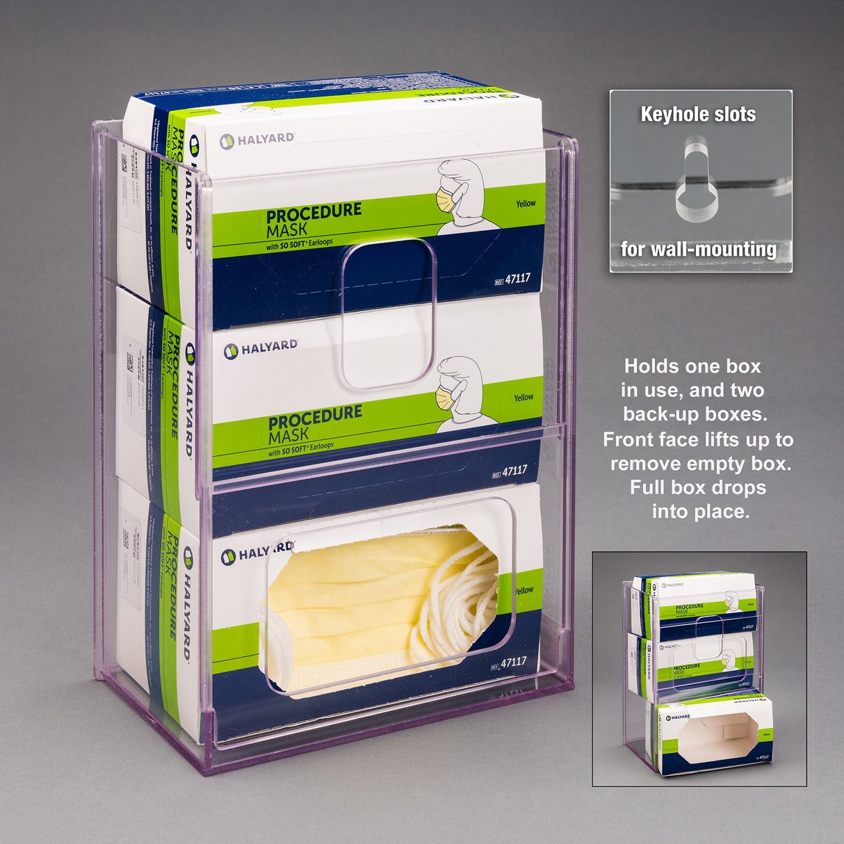 Visual Management Mask Box Holder-3 Box